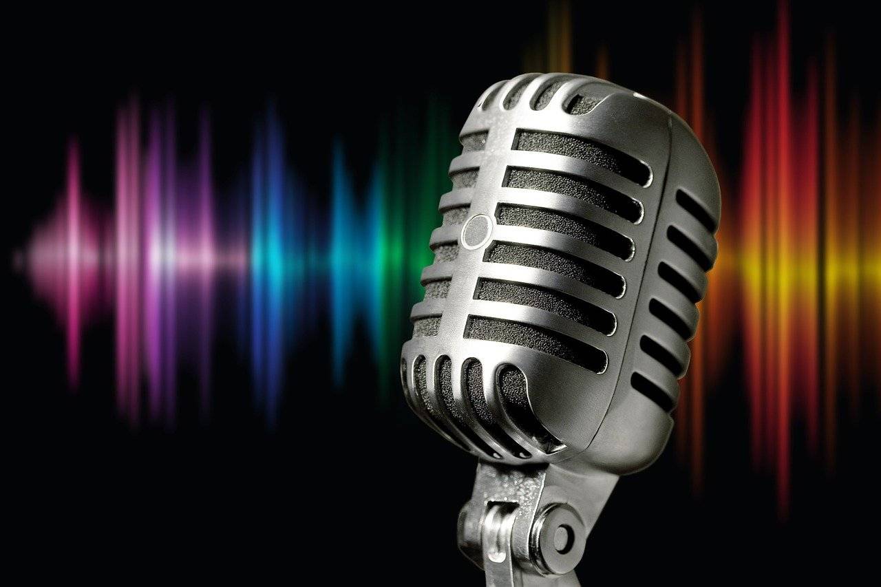 microphone, silver, metal
